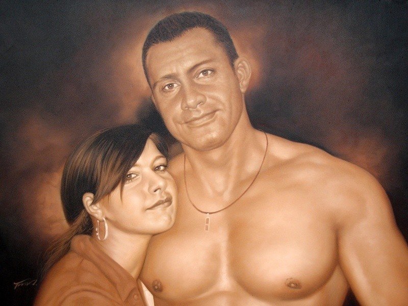 Portrait Painting in Oil on Canvas