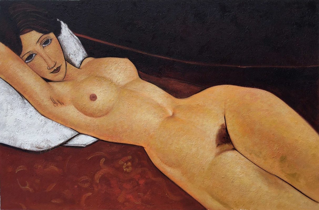 Reclining Nude oil painting Amedeo Modigliani 