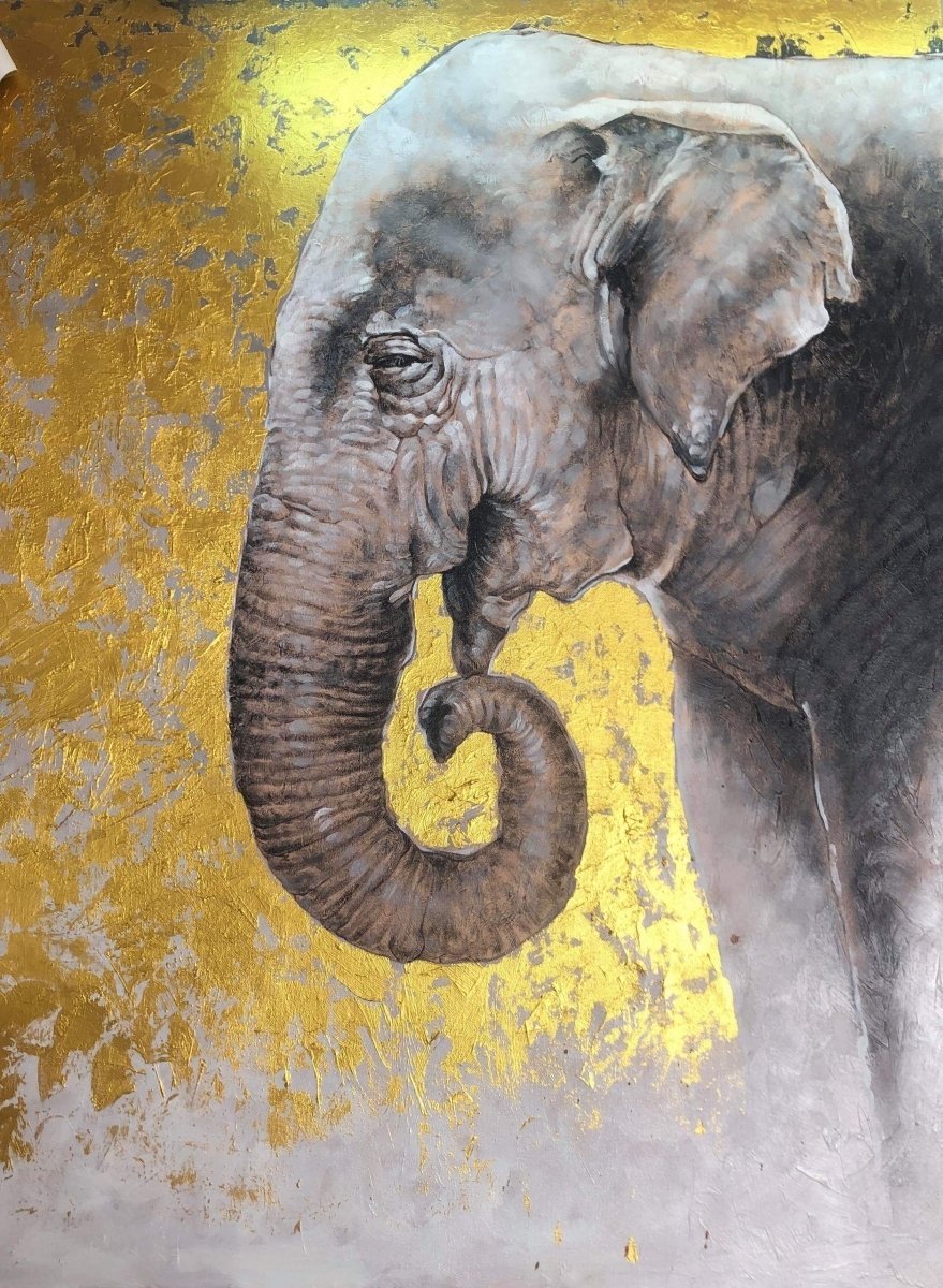 Elephant painting Gentle Giant 