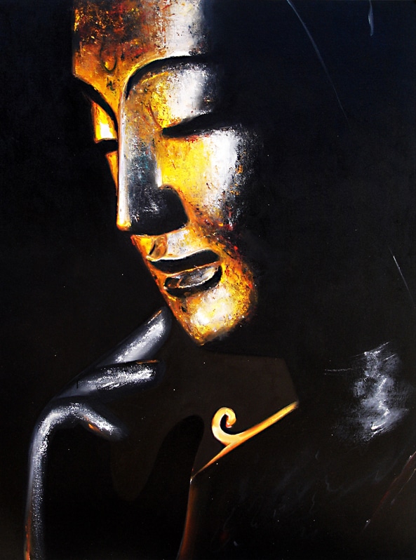 Buddha Oil Painting on Canvas