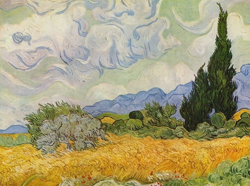Wheat Field With Cypresses Painting Discount Buy Now
