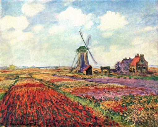 A field of tulips in holland monet