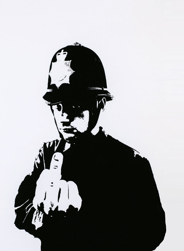 Rude Policeman by Banksy