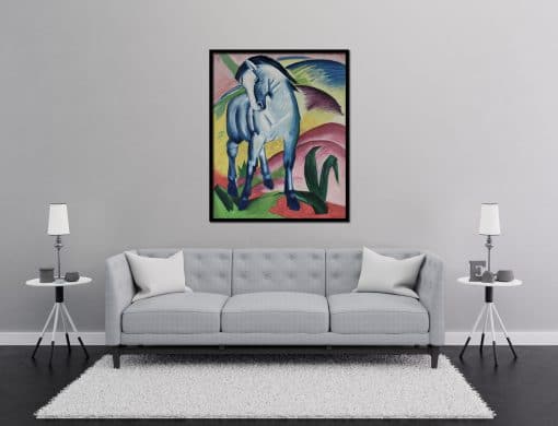 Blue Horse oil on canvas painting Franz Marc