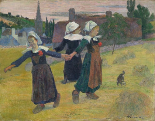 Breton Girls Dancing Dancing around In The Haystacks 1