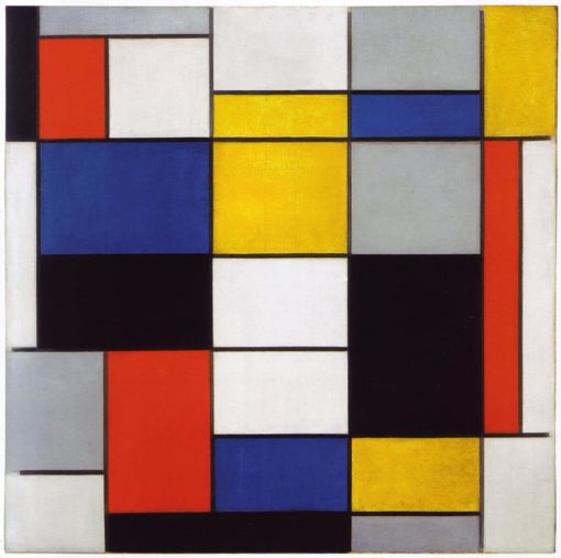 Composition A - Piet Mondrian Ölbild Reproduktion auf Leinwand