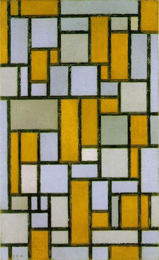 Composition with Gray and Light Brown - Mondrian