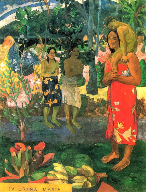 Ia Orana Maria - Hail Mary Paul Gauguin Ölbild Reproduktion