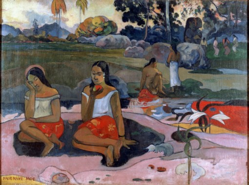 Miraculous Source Nave Nave Moe Paul Gauguin Ölbild Reproduktion