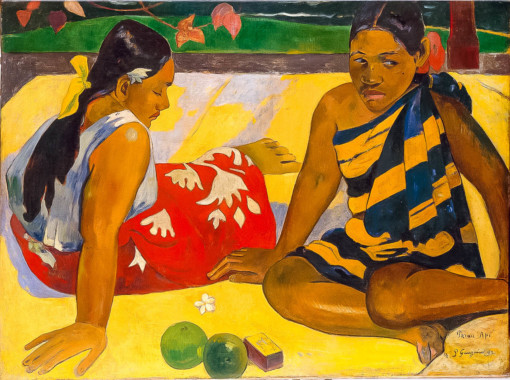 Parau Api Aka What News Paul Gauguin oil painting 1