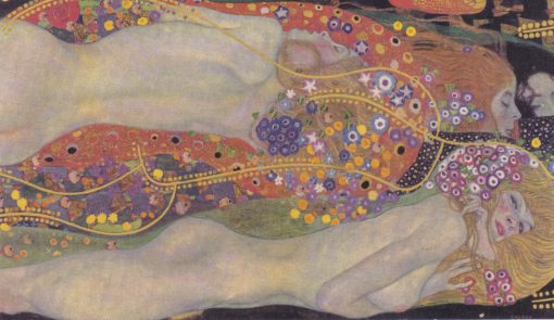 Serpants II Watersnakes II Gustav Klimt Painting