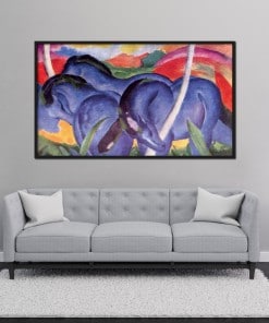 The Large Blue Horses painting