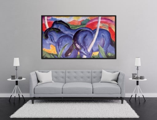 The Large Blue Horses painting