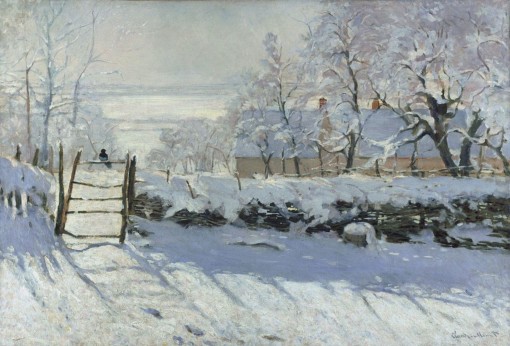 The Magpie Monet oil painting