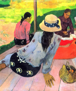 The Siesta - Paul Gauguin Ölbild Reproduktion