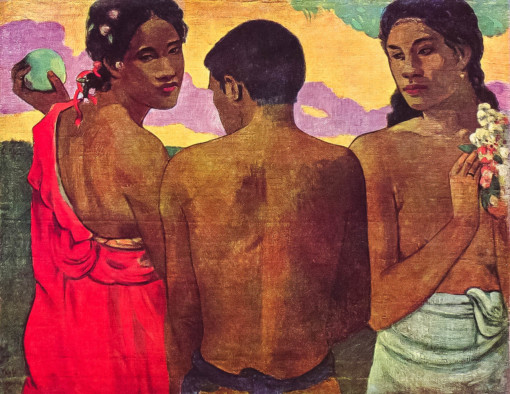 Three Tahitians Paul Gauguin oil painting 1
