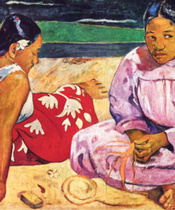 Two Women On The Beach - Paul-Gauguin Ölbild