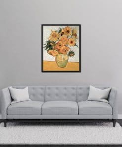 Vase with Twelve Sunflowers Vincent van Gogh oil painting