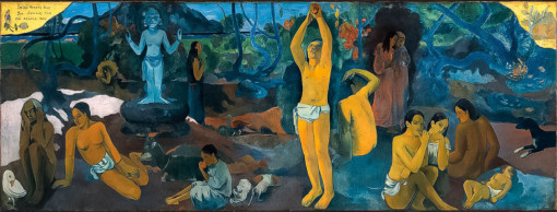 Where Do We Come From What Are We Doing Where Are We Going Paul Gauguin oil painting 1