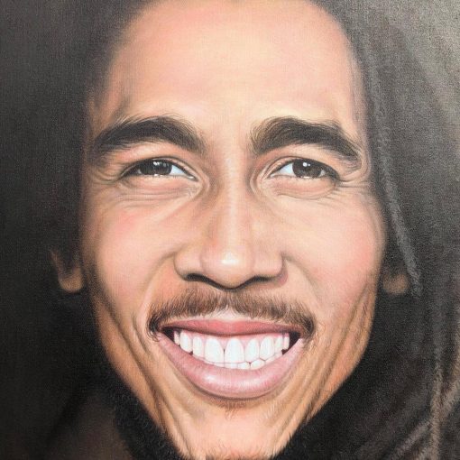 Bob Marley Ölbild - Handgemalt in Öl auf Leinwand